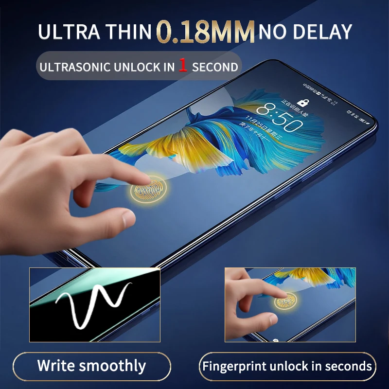 G-Rhino 2pcs HD Ultrasonic Tempered Glass for Samsung Galaxy S25 S24 Plus Ultra S23 S22 Plus Screen Protector Glass