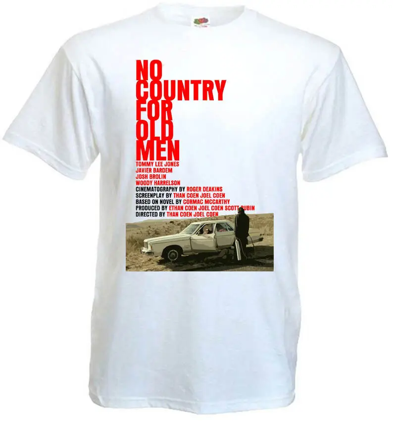 No Country For Old Men v1 T shirt movie poster Coen brothers all sizes S 5XL