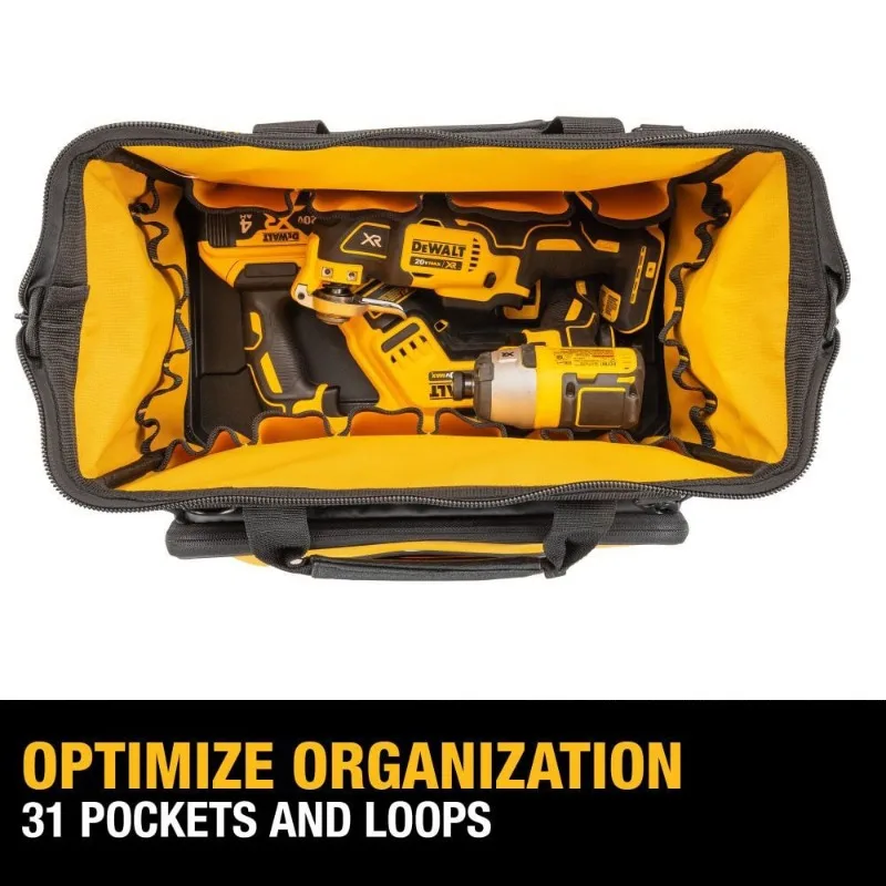 DEWALT DWST560103-DW100 16” Pro Open Mouth Tool Bag 100TH Anniversary Edition Power Tool Accessories