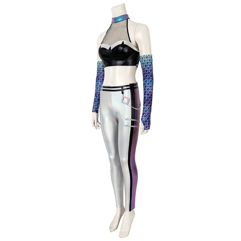 

LOL Kaisa Косплей Костюм S10 Daughter Of The Void K/DA ALL OUT Heroine Сексуальная игра Skins Карнавал Хэллоуин Сценические костюмы Kai'Sa