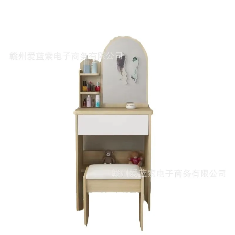 

Cross-border small apartment dresser simple integrated cabinet makeup table bedroom rental house storage cabinet makeup