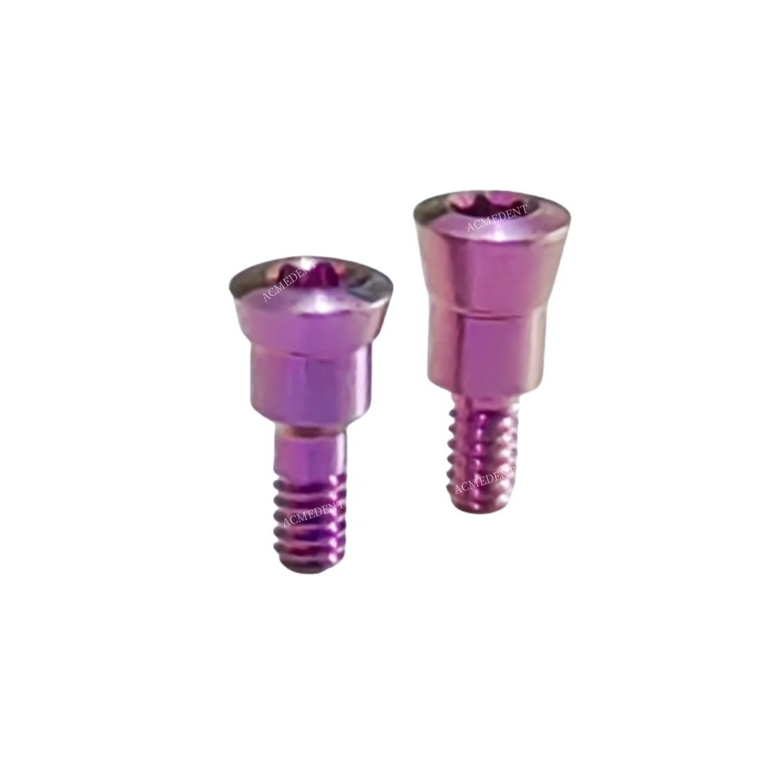 2Pcs/Lot Dental Purple Implant Closure Screw RC Healing Cap Abutment Implantes Compatible With ITI Straumann H:0/0.5mm