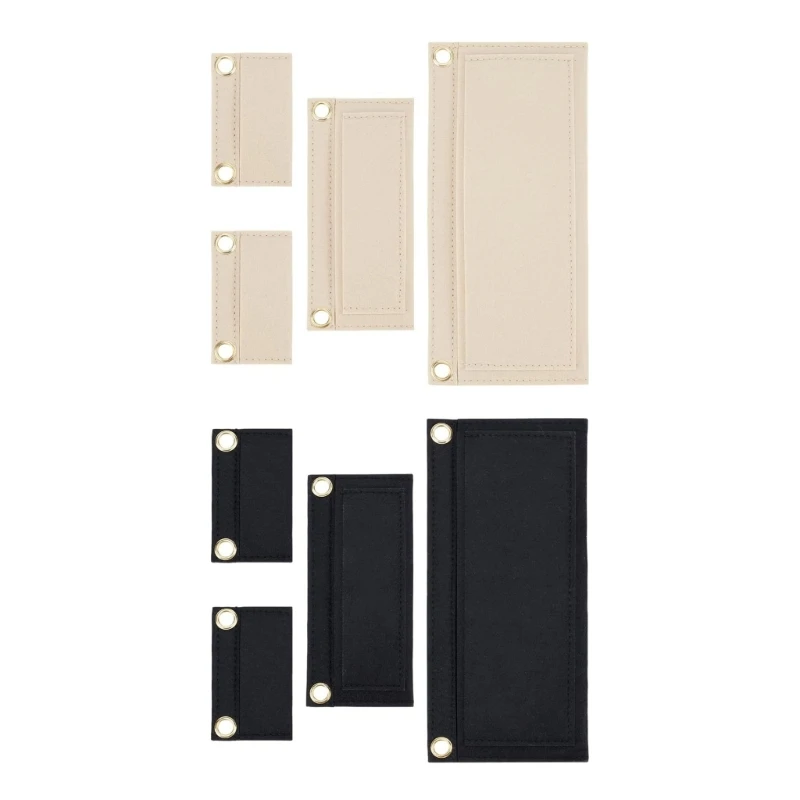 4Pcs Wallet Insert Liner Envelope Bag Insert Bags Conversion Accessories with Eyelet Inner Pocket NO Chain