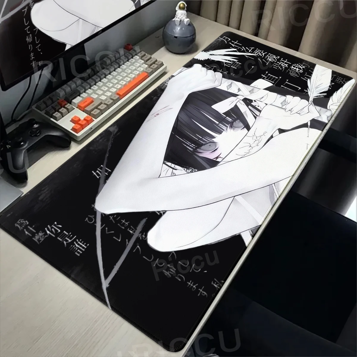 Kunst Anime Mädchen Mauspad Kreative Esport Anti Slip Schreibtisch Matte Büro Computer Tastatur Mousepad Große Cartoon Schreibtisch Decort Tablemat