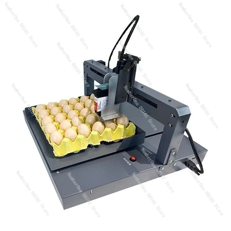 Egg Printing Machine Portable Desktop Date Coder for Egg Shell Text Logo Marking Printer Compact Food Grade Coding Device