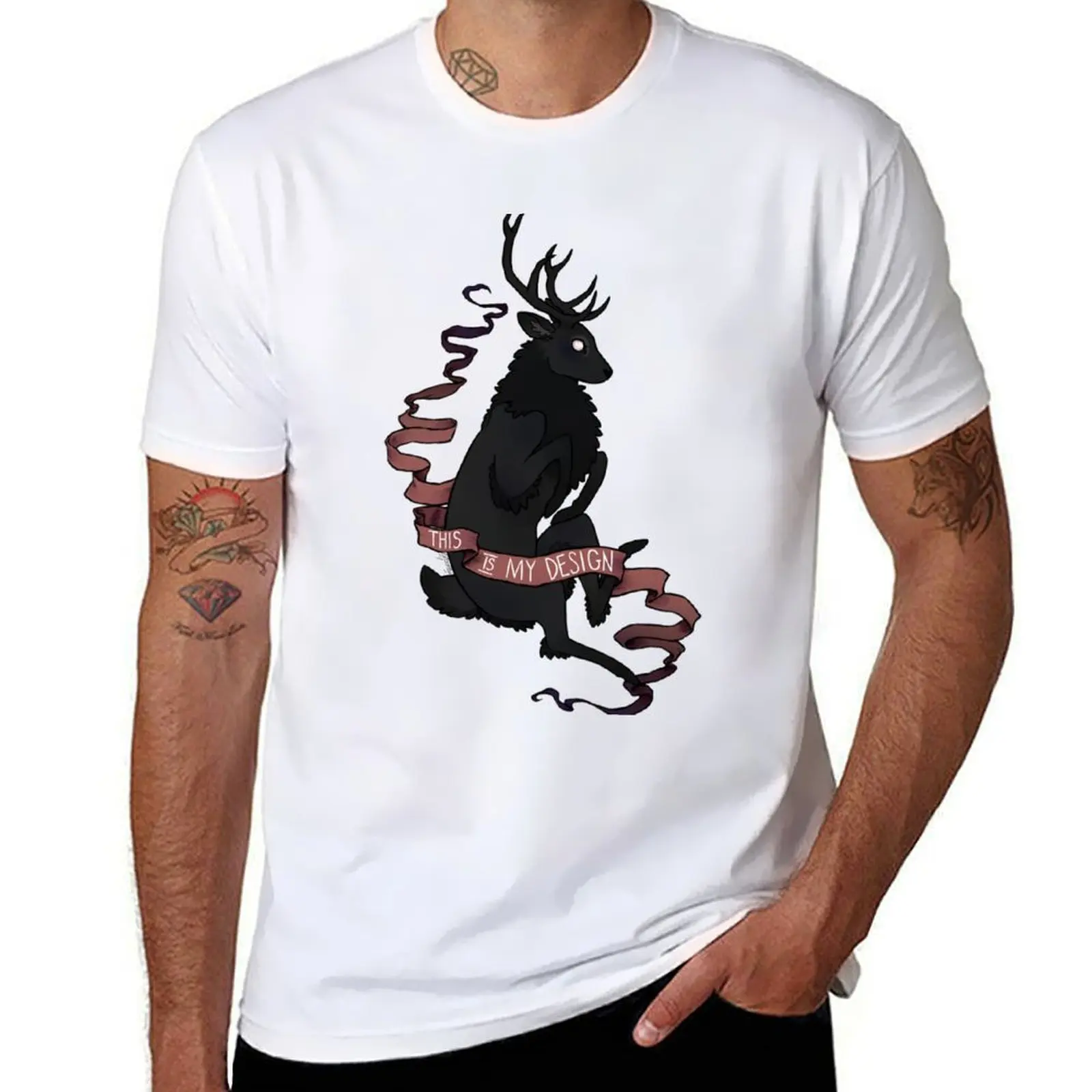 

This is my Design - Stag T-Shirt for a boy graphics black t shirts for men