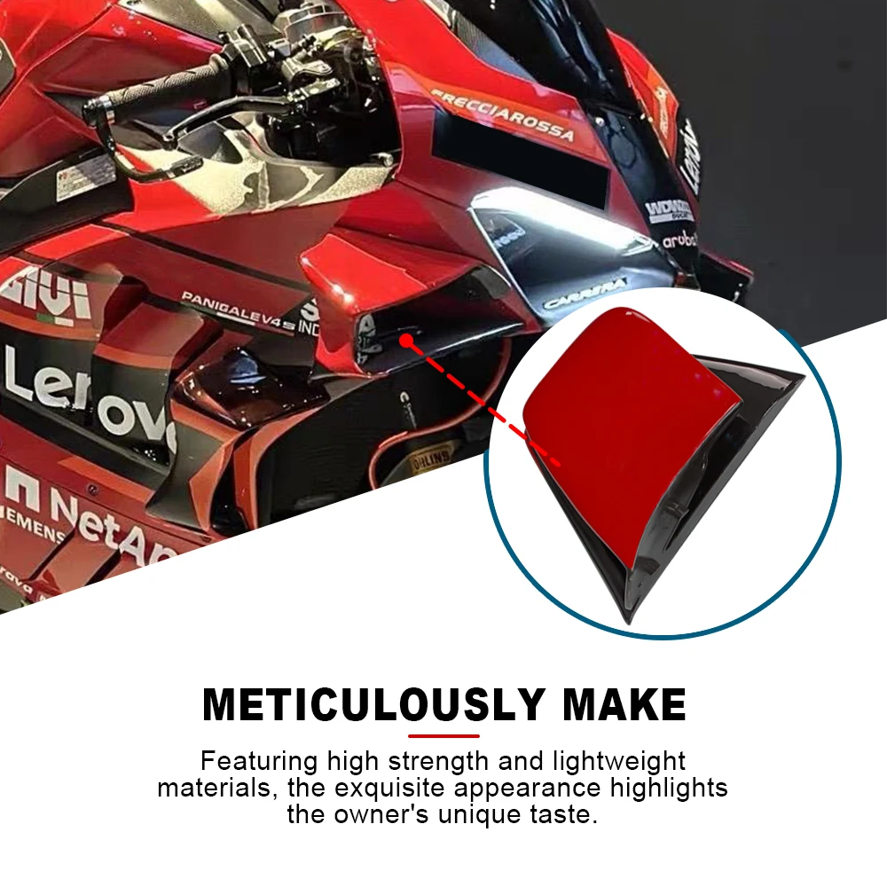 Suitable for Ducati Panigale V4 V4S 2022-2024 22 23 24 Motorcycle High Quality Wing Kit, Aerodynamic Fixed Wings, New Side Wings