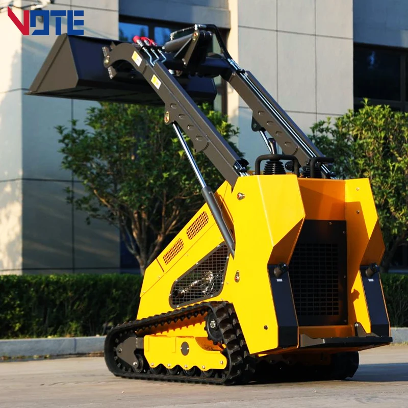 New 25HP Cheap Mini Track Skid Steer Loader with Diesel Engine Multi-Function Attachments for Sale Customized