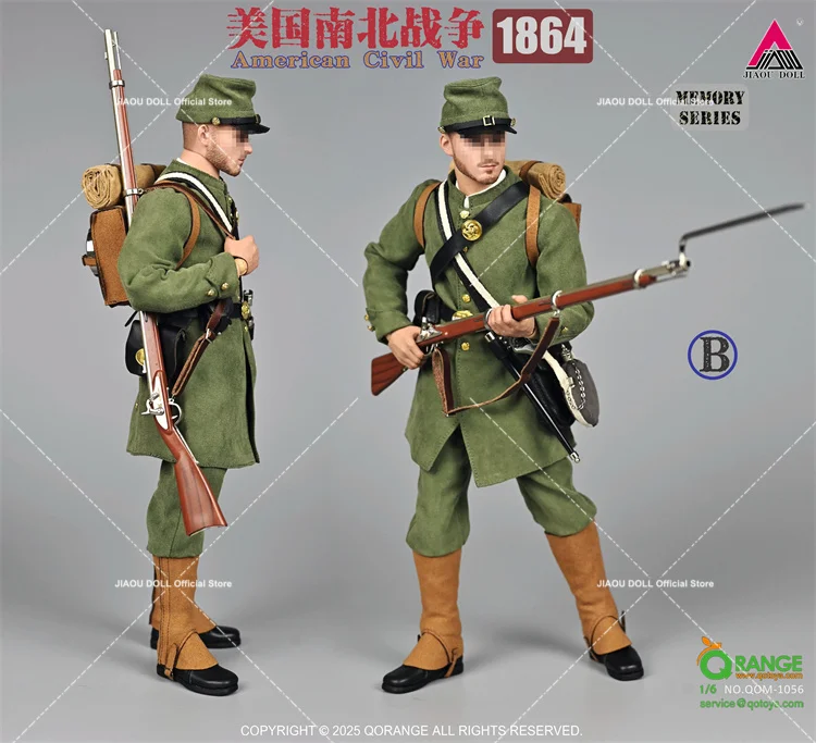 2025 Q4 QORANGE QOTOYS QOM-1056 1/6 Guerra da Independência da Pessoal Conjunto Completo 12 "Figura de Ação de Soldado Masculino Bonecas para Coleção