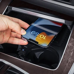 Car wireless charger for BMW X5 X6 G05 G06 2019 2020 2021 2022 2023 2024 mobile phone charger charging pad panel charging holder