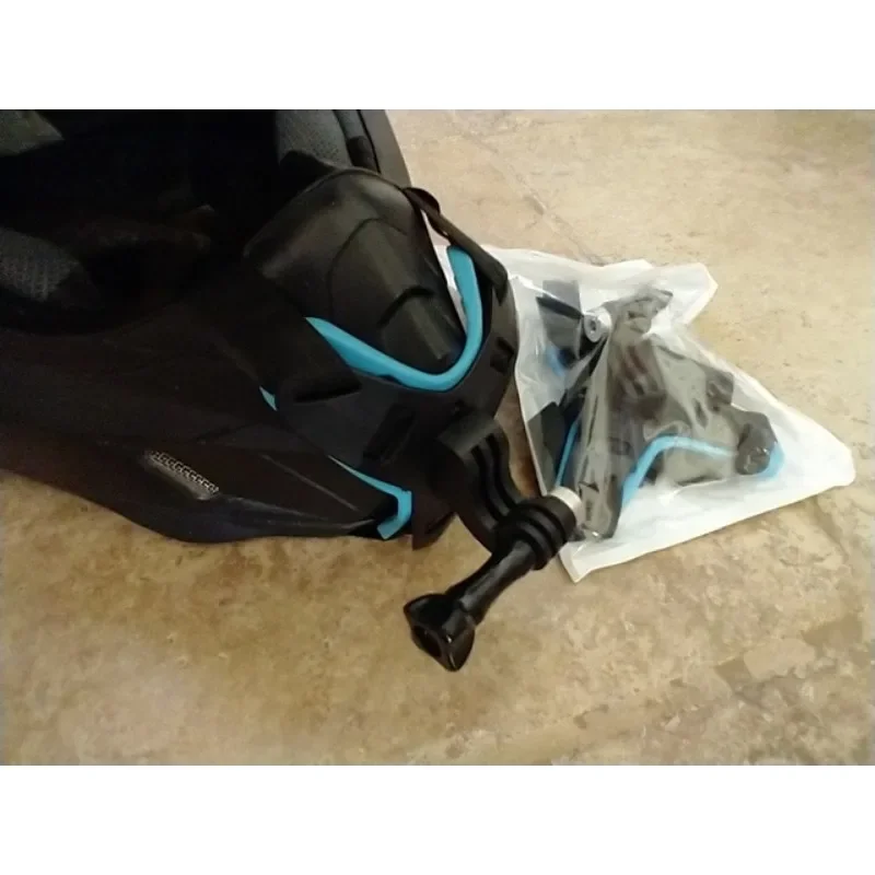 الذهاب برو خوذة الذقن حزام جبل ، تعديل دراجة نارية خوذة تسخير حزام ل GoPro 11/10/9/8/7/6/Sj4000 // DJI oomo/Akaso/Apeman