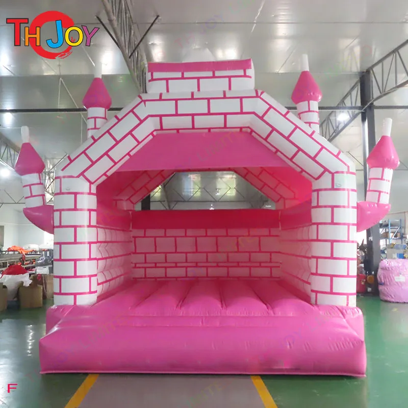 Fast Air Shipping 4x4m Pink Inflatable Bouncer Kids Blow Up Jumping Bounce Bouncy Castle with Blower