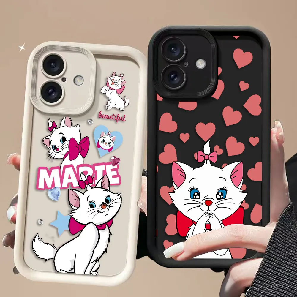 

Cute Pink Marie Cat Phone Case For Samsung A07 A30 A50 A70 A03S A04 A04E A05 A05S A06 A10 A12 A03 M16 M20 M23 M34 M51 M54 Case