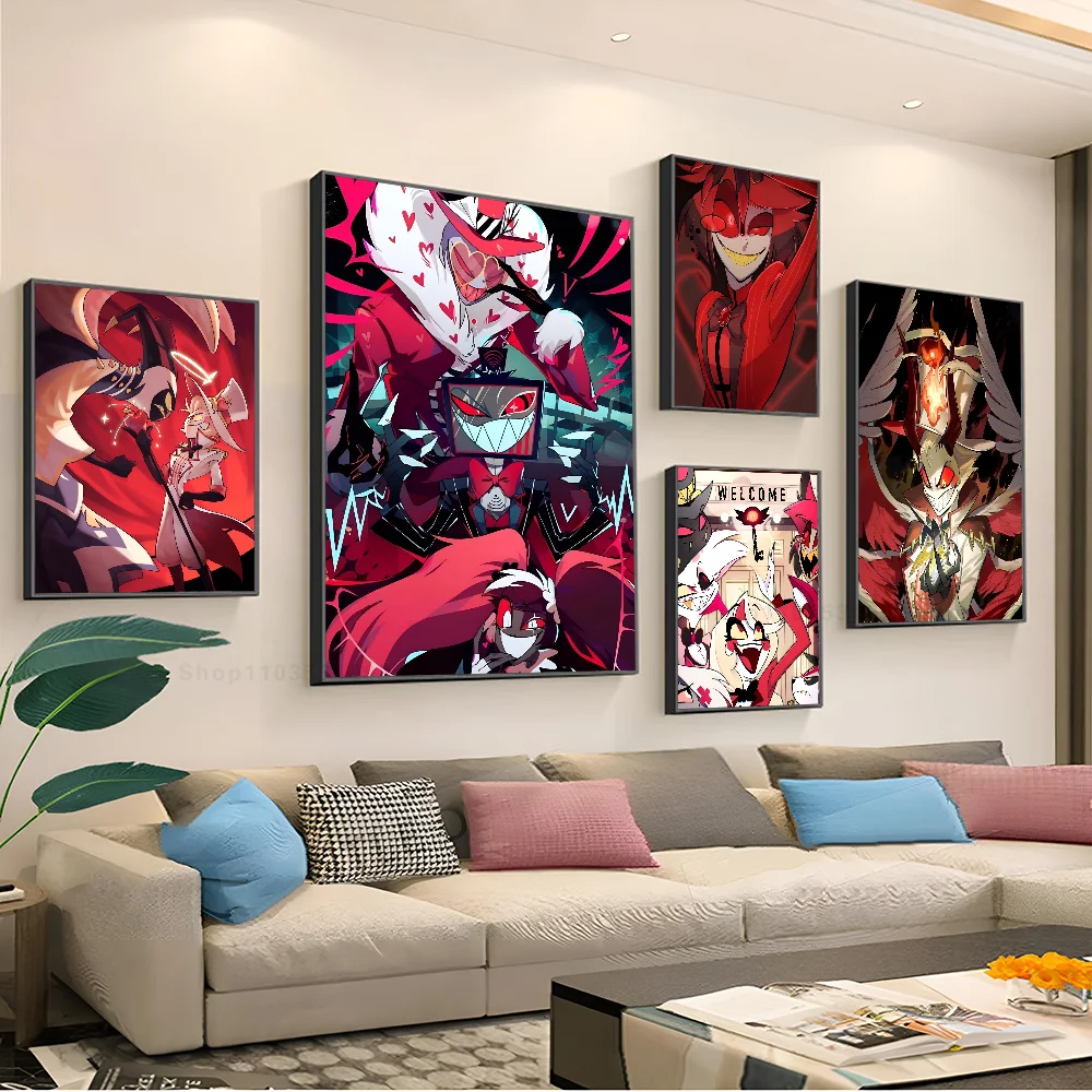 

H-Hazbin H-Hotels Angel Dust Poster Paper Print Home Living Room Bedroom Entrance Bar Restaurant Cafe Art Painting Decoration