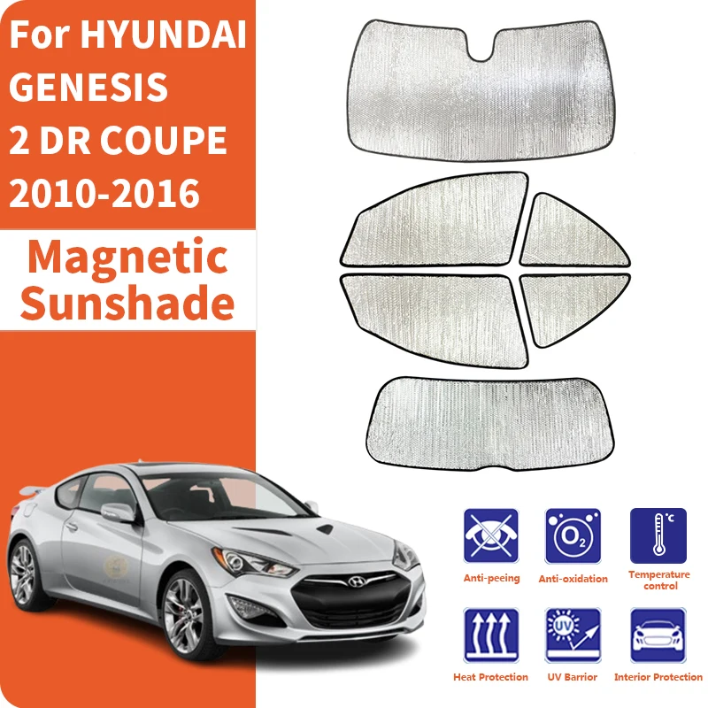 

Custom Car Window Sunshade Anti-UV Car Sun Window Visors Sunshade Covers Privacy For HYUNDAI GENESIS 2 DR COUPE 2010-2016