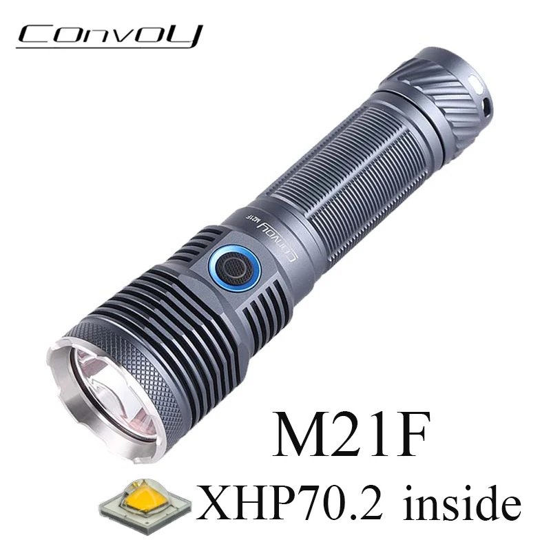 

Фонарик Convoy M21F с XHP70.2 Led, яркий фонарь с цветовой температурой 21700 детской, с аккумулятором Type-C, мощная лампа для кемпинга