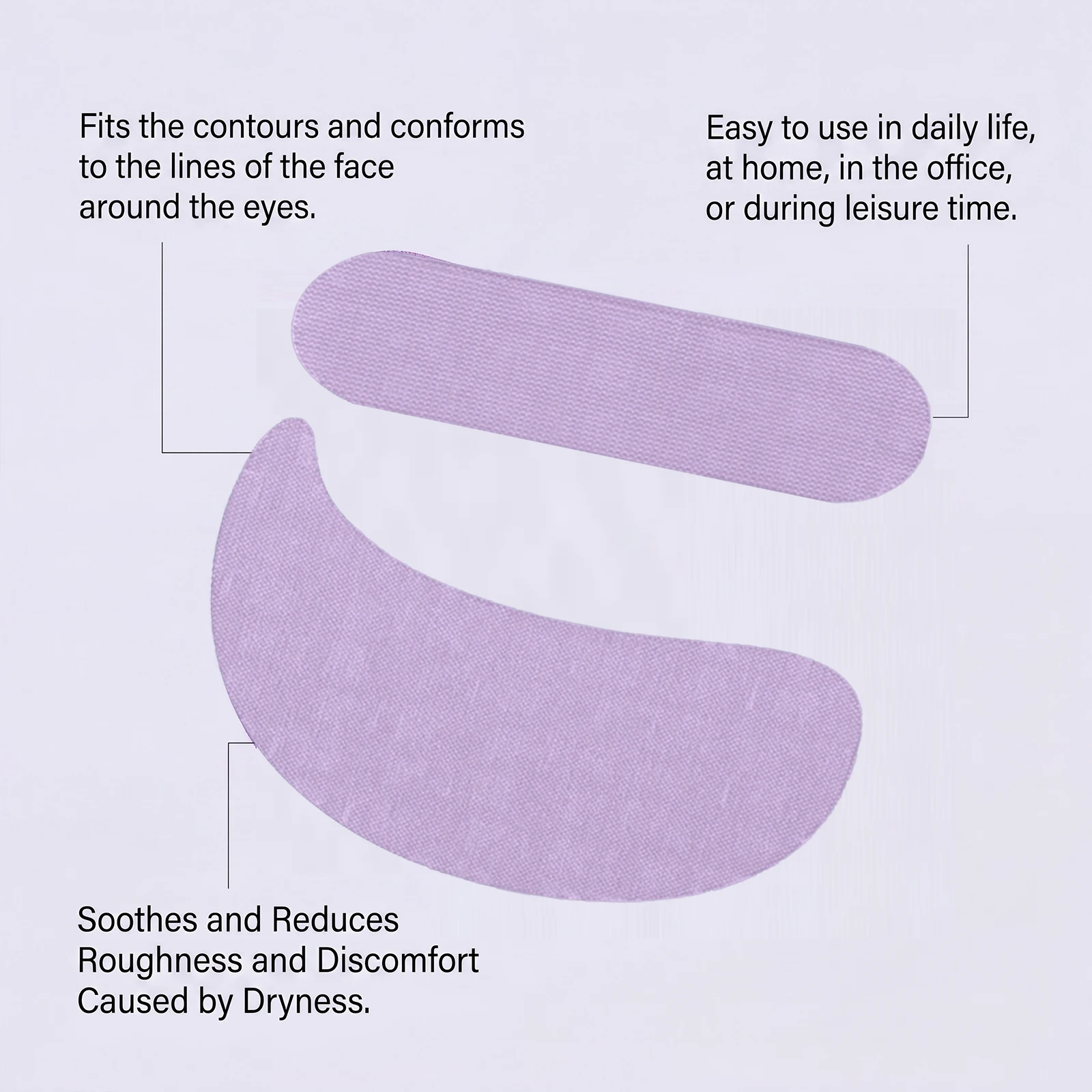 Purple Mask Patch Improve Skin Sagging Brighten Under Eye Area Reduce Dark Circle Smooth Expression Line Multi Area Use Portable