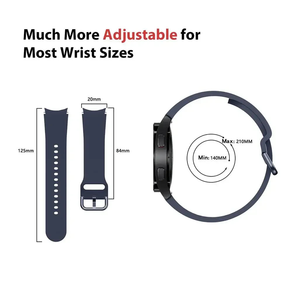 Case+Original Strap For Samsung Galaxy Watch 7 6 5 40 44mm Sports Bracelet Watchband galaxy watch 6 classic 47mm 43mm 5 pro 45mm