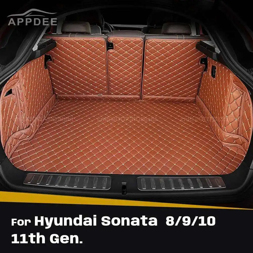 

For Hyundai Sonata 8th 9th 10th 11th Gen. Sedan Auto Full Coverage Trunk Mat Car Cargo Liner Interior Accessories