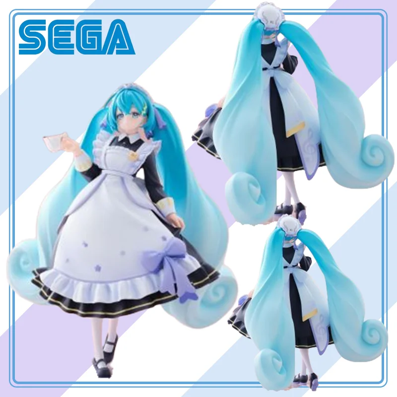 

【100%original】SEGA Hatsune Miku Series Luminasta “Hatine Miku” – Traditional Maid Collection Series Model Cartoon Character