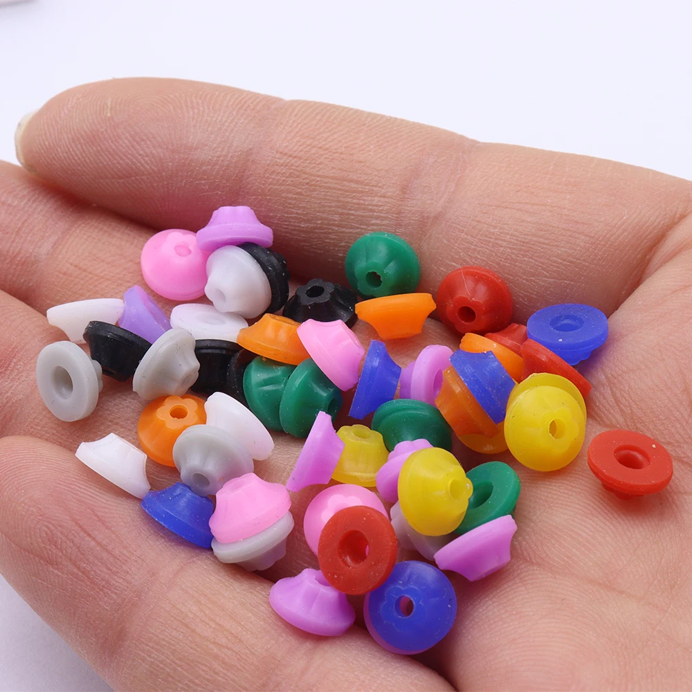 20 Stück weiche Silikon-Nagelstaubstopper, 3/32 Zoll Schaft, Bohrerabdeckungen, E-Datei-Anti-Staubkappen, Nagelwerkzeug-Zubehör, Mischungsfarbe