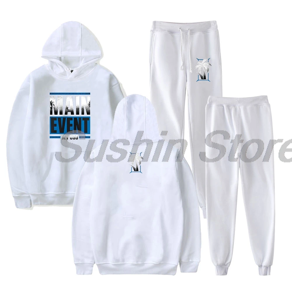 Jey Uso Main Event Pullover Hoodie Jogger Pants Two Piece Set Sweatshirts+Sweatpants Women Men's Set