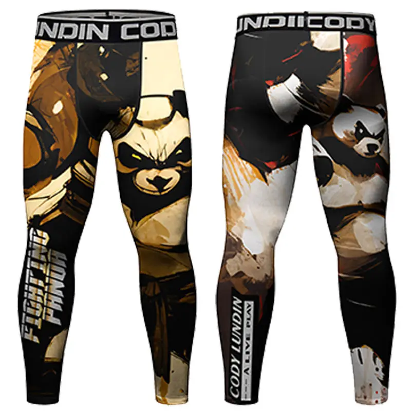 New MMA Boxing Pant Men Full sublimation Print Leggings sportivi Rashguard Gym Bjj Kickboxing abbigliamento MMA Compression Tight Spats