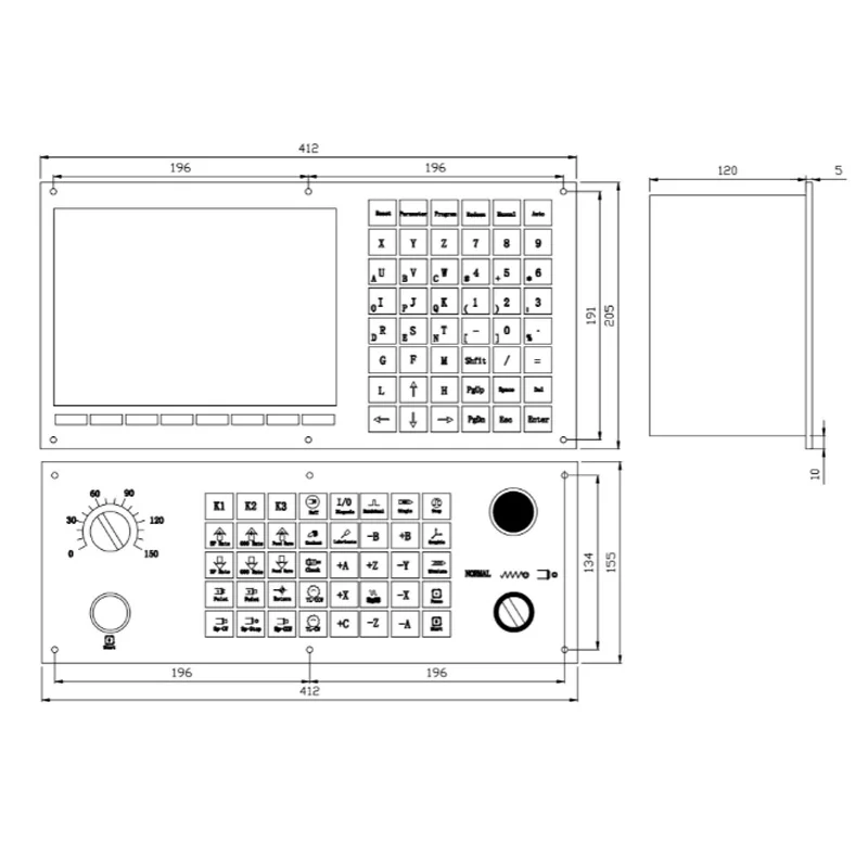 ที่ดีที่สุดราคา3แกนเครื่องกัด CNC Controller CNC1000MDb-3สำหรับ CNC Router เครื่องเจาะใหม่แผงควบคุม Total Solution