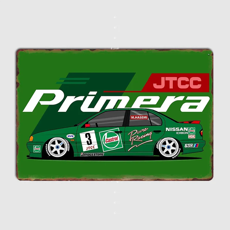 Primera Pure JTCC rallye voiture rétro affiches métal signe affiche Bar intérieur chambre mur Art Vintage décor à la maison chambre décoration