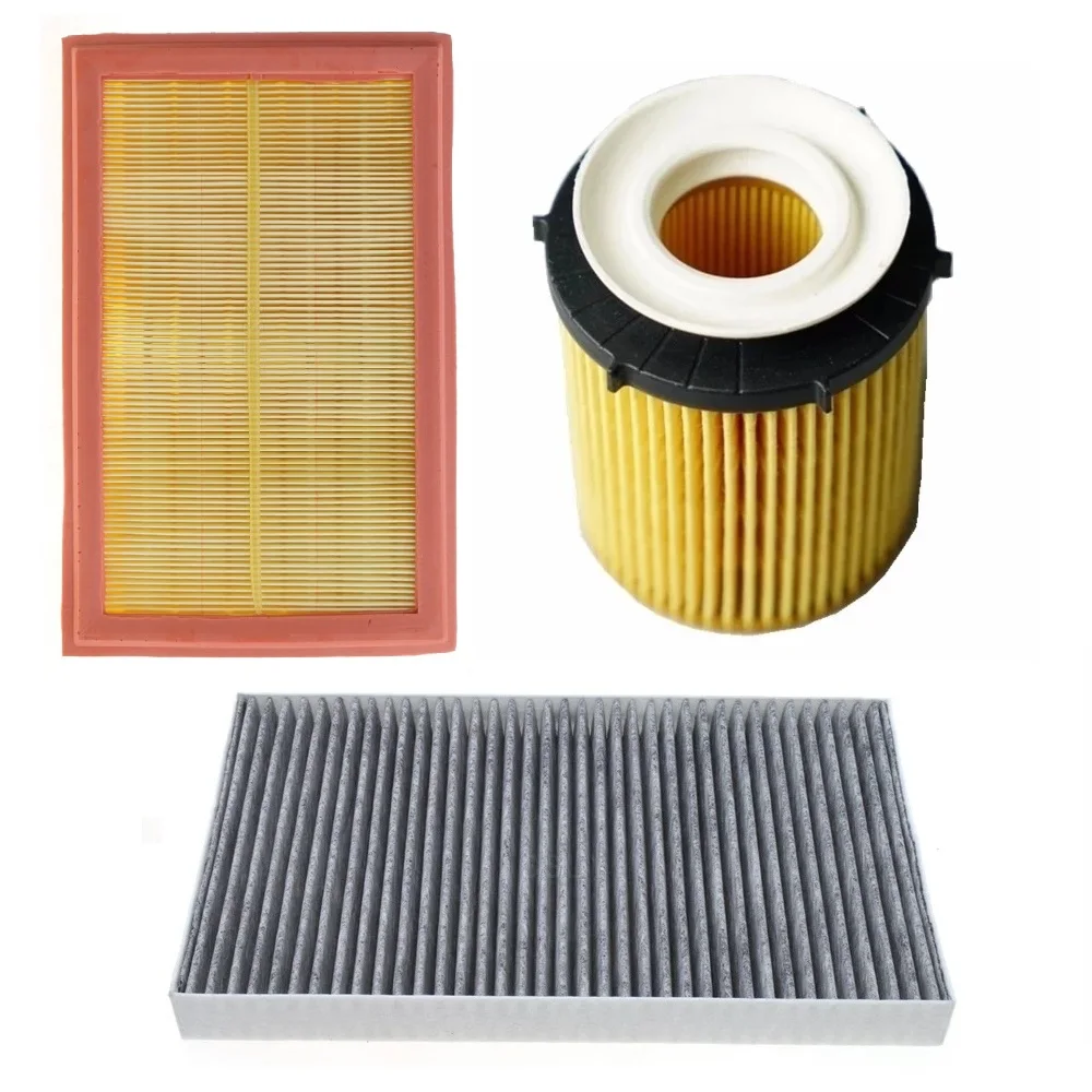 

Air Filter+Cabin Filter+Oil Filter For Mercedes Benz SLC R172 180 200 300 2016-2019/SLK R172 200 300 2015-