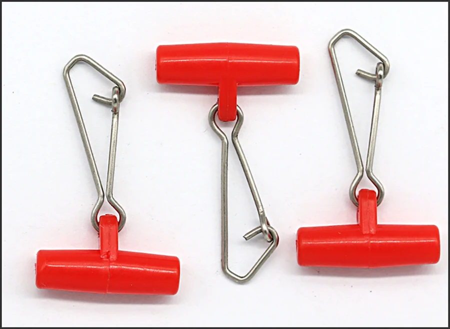 50 Stücke Rot Angeln Wirbel Haken Snaps Angelhaken Linie Heavy Duty Stecker Meer Wirbel Roll Snap – Detail 3