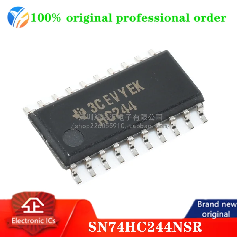 (10PCS)100% original SN74HC244NSR Buffer/Line Driver 8-CH Non-Inverting 3-ST CMOS Automotive 20-Pin SOP T/R