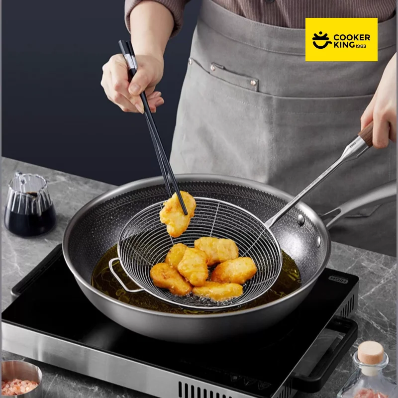 COOKER KING Küche & Home Gadgets Skimmer Edelstahl Filter Mesh Lebensmittel Filter Sieb Friteuse Korb Sieb Kochen Werkzeuge