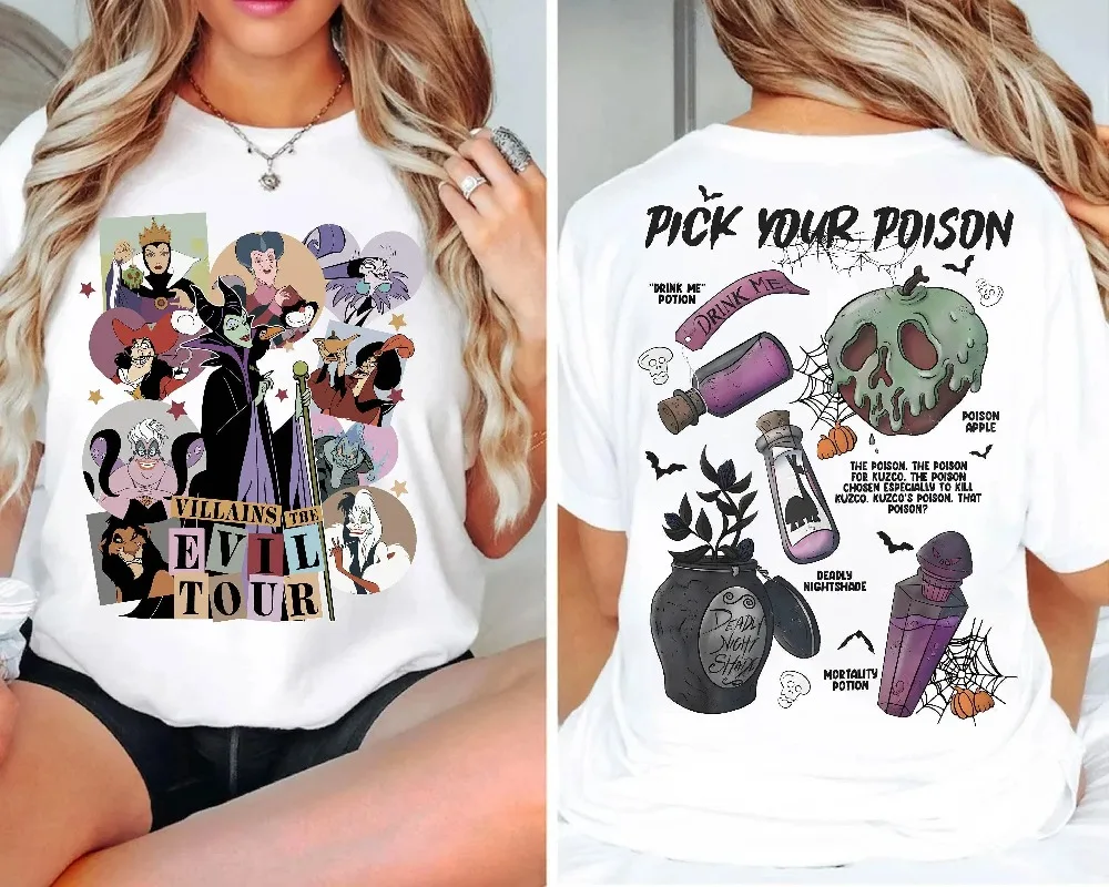 Villains Pick Your Poison Shirt Magic Kingdom Villains Shirt Maleficient Evil Tour Shirt Disney Villains Shirt Bad Witches