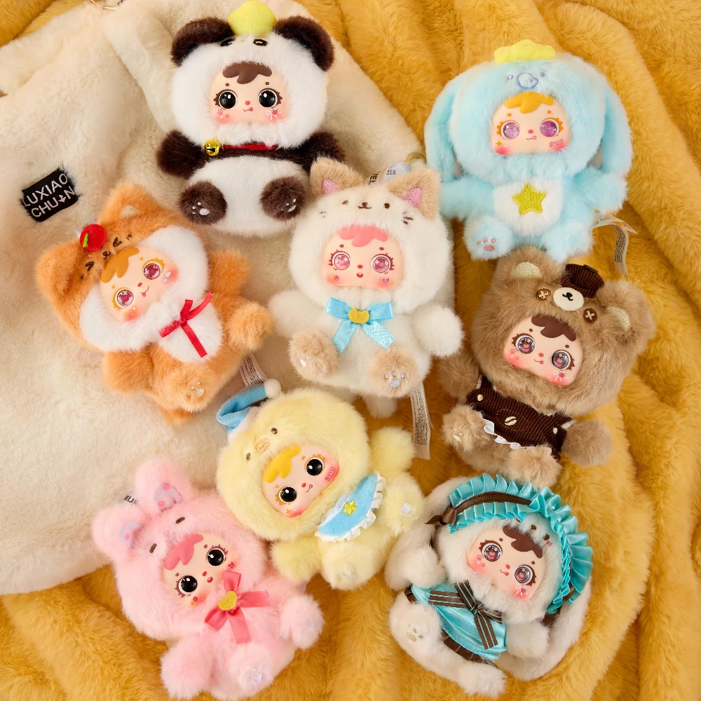 

Samuel San Xiao Mao Blind Box Pendant Cute Surprise Bag Kawaii Mystery Box Keychain Anime Doll Desktop Ornament Action Figure