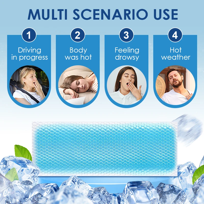 3Pcs Cooling Patches Cooling Sticker Pads For Fever Down Plaster Headache Relief For Summer Outdoor High Temperature Work A2194