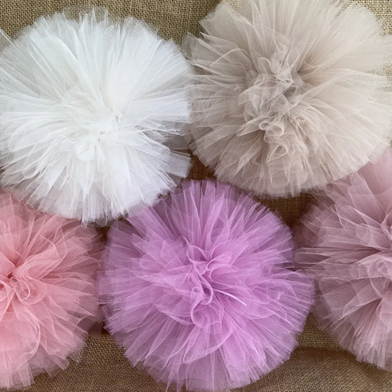 6pcs Tulle pom poms Party wedding decoration baby shower Birthday Party home Decorations Bridal Shower Bachelorette Girls Party