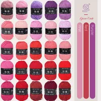 50g 4play Milk Cotton Knitting Wool Yarn Needlework Dyed Lanas For Crochet Craft Sweater Hat Dolls Sewing Knitting Tools