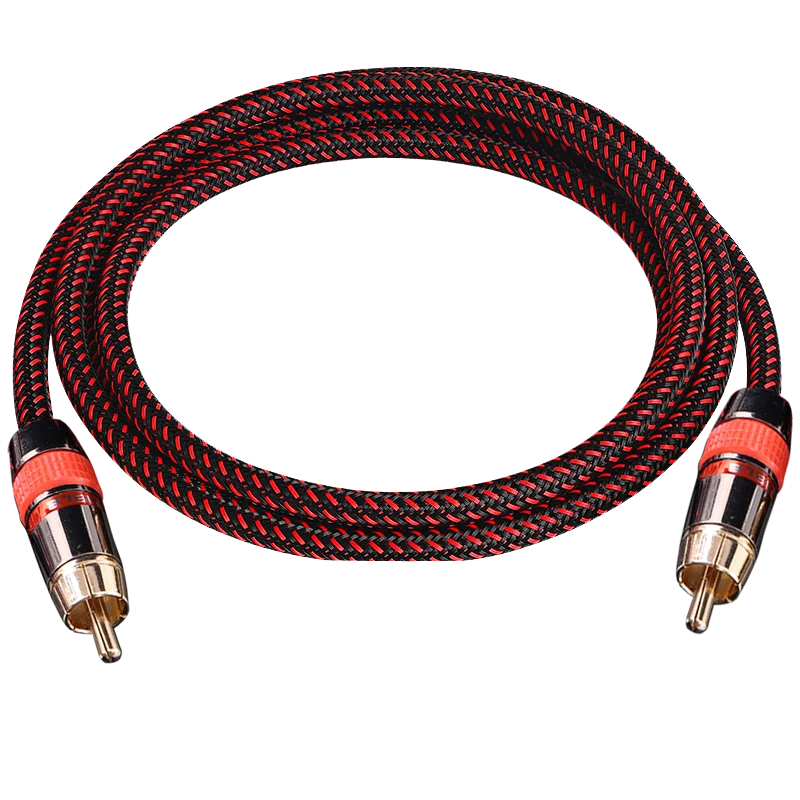 6N OFC 75ohm Hifi الرقمية محوري الصوت والفيديو كابل Rca دي ألتا جاما RCA a RCA macho كابل مضخم الصوت دي الصوت 1 متر 2 متر 3 متر 5 متر 8 متر 10 متر #3