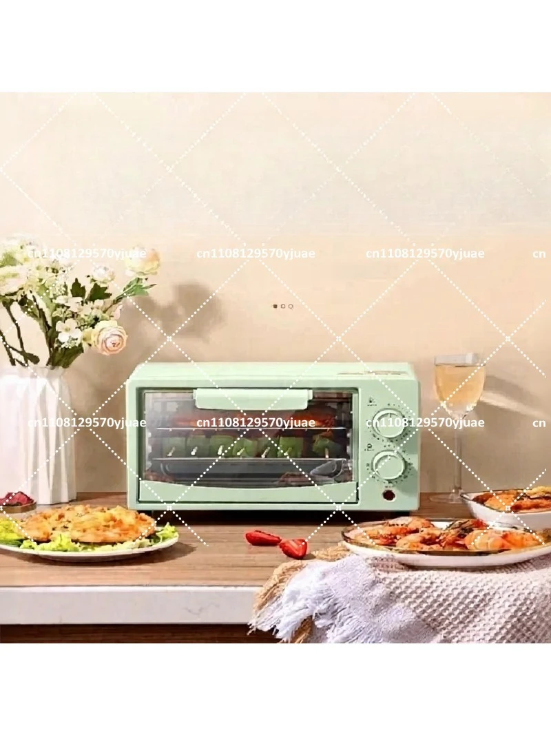 Small Household Mini Electric Oven, All-in-One Heated Oven for Tart Baking, Large Capacity Countertop Oven