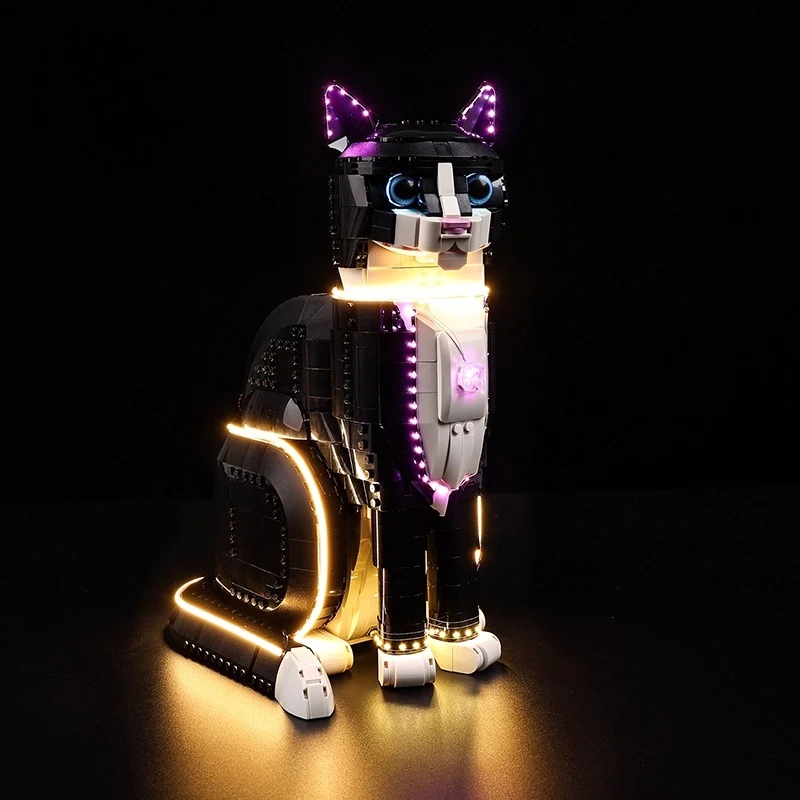 

Комплект светодиодного освещения без модели, подходящий для LEGO Tuxedo Cat 21349 (кроме строительных блоков)