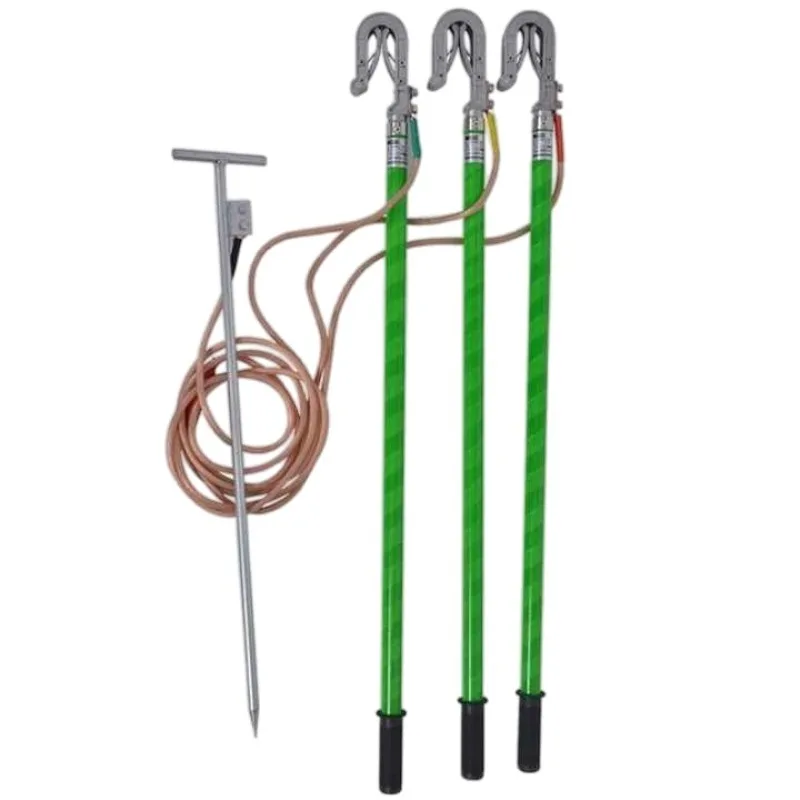 Varilla de puesta a tierra portátil de alto voltaje/palo de puesta a tierra para 6kv-500kv