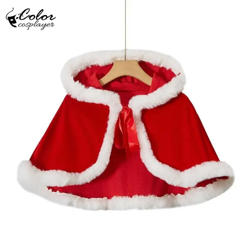 Kolorowa sukienka świąteczna Cosplayer Santa Claus Cosplay Kostium Sexy Party Dress Czerwony szal Zielona krótka spódniczka Xmas Robe