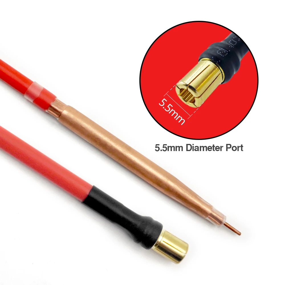 DIY Pulse Welding Spot Welding Pen Pure Copper Cable Alumina Brazing Needle Made For Spot Welding Machine Welding 18650 26650