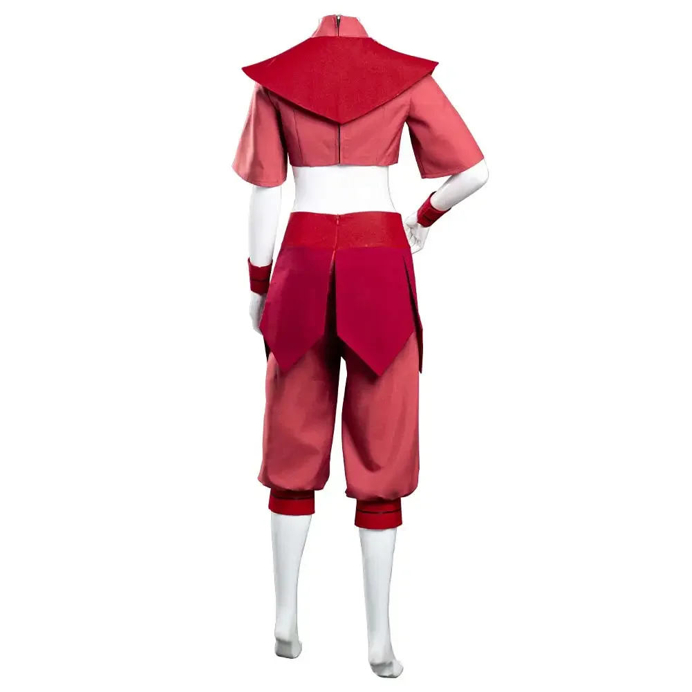 Avatar The Last Airbender Ty Lee Costume Cosplay per Halloween Party Carnival Outfits costumi Top Pants Set abbigliamento Anime