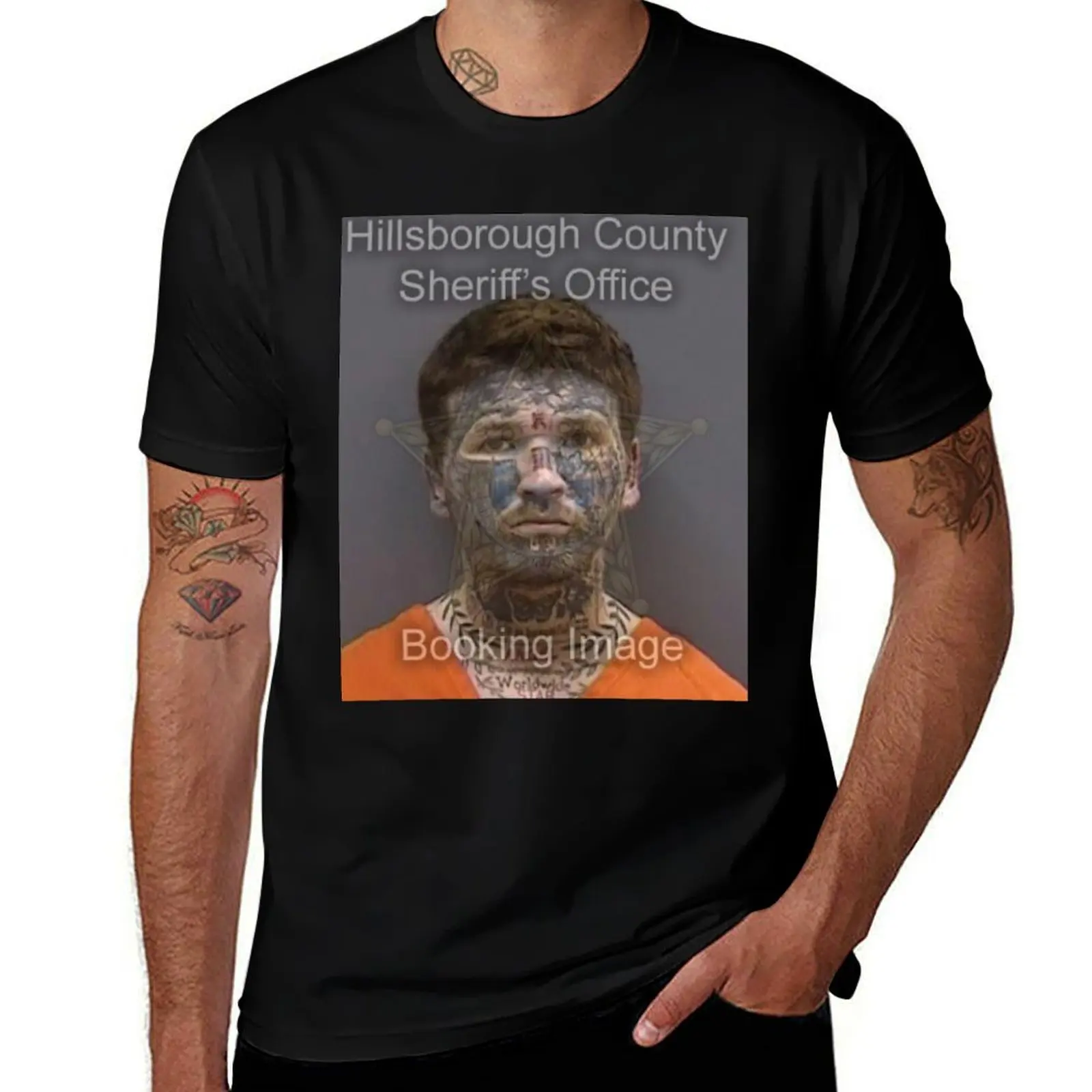 CONTEMPT OF COURT T-Shirt Abstract Pattern Print Top T-Shirt