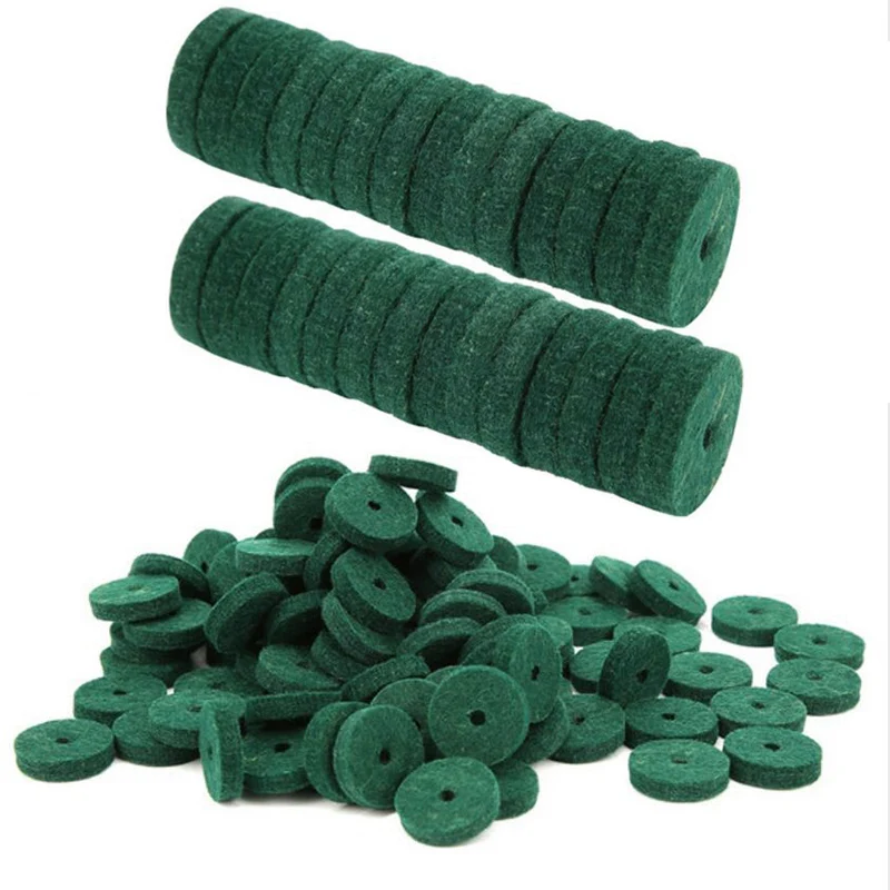 22mm Piano Felt Cushion Washers 90Pcs Set Wool Felt Piano Key Leveling Pads Replacement Musical Instrument Repair Accessories