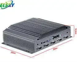 ELSKY Industrial IPC6800 pc with Skylake 8th gen dual Core I5 12V/19V voltage 2* DDR4 6COM 2LAN HD610 RS232 8111H Gigabit