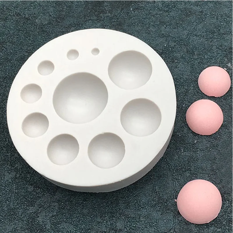 Aomily Sugarcraft Circle Silicone Mold Fondant Mold Cake Decorating Tools Chocolate Mould  DIY Baking Candy Maker Mousse Mould