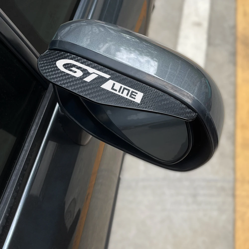 مرآة الرؤية الخلفية للسيارة ملحقات غطاء حاجب المطر لبيجو GT GTline 3008 308 208 508 2008 قابض 5008 207 206 408 108 4008 #2